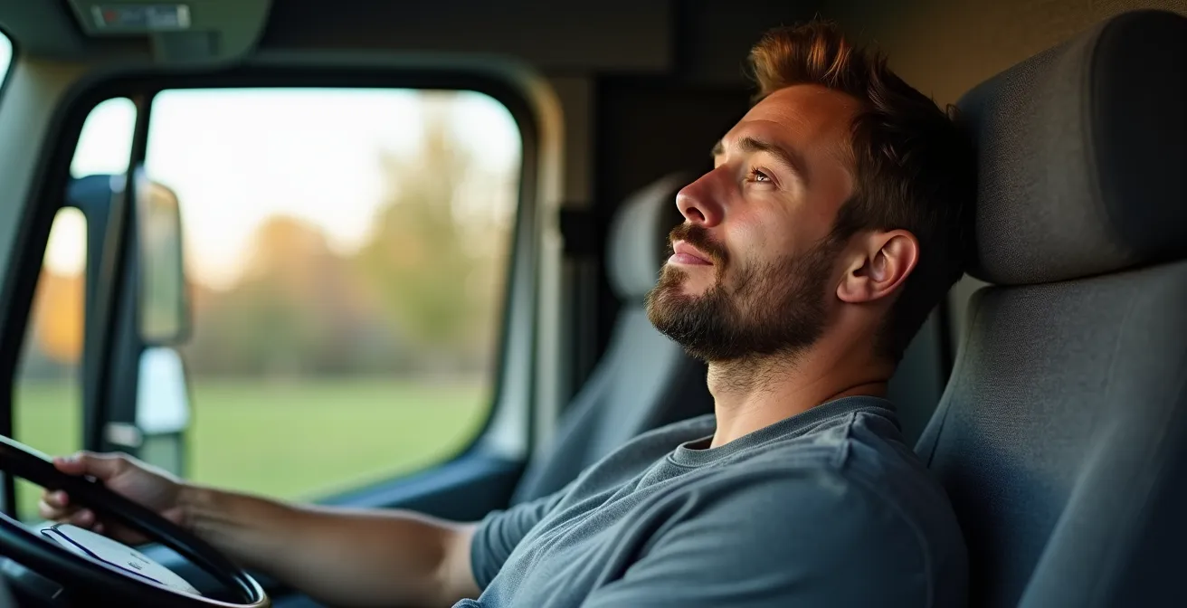 Moderne Standklimaanlage in LKW-Fahrerkabine