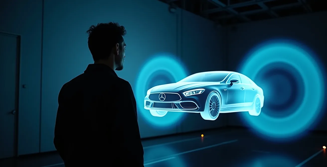 Moderner Windkanal mit Moving Belt System für Fahrzeugaerodynamik